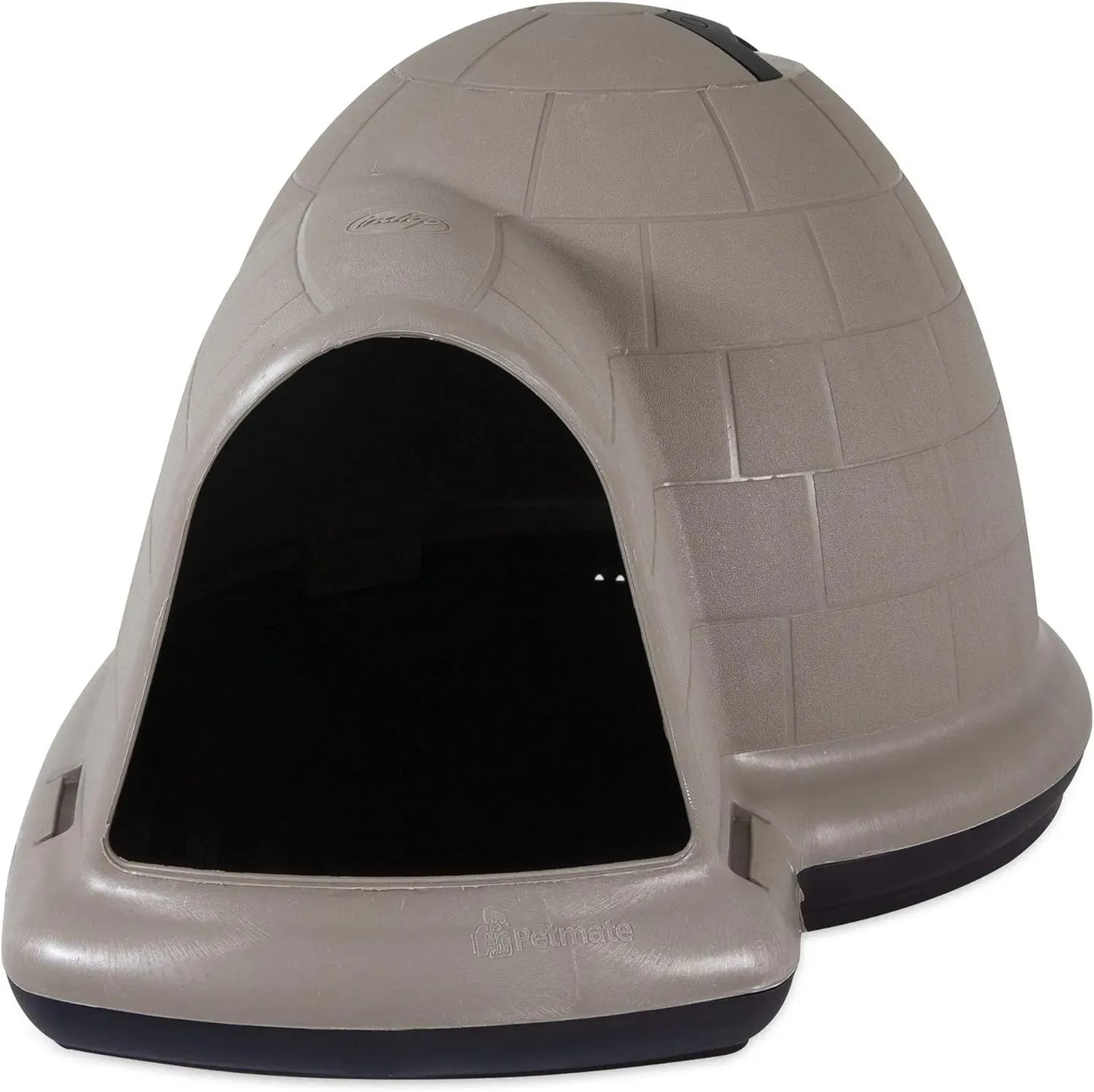 Petmate Indigo Dog House (Igloo Dog House, Made in USA with 90% Recycled Materials, All-Weather Protection Pet Shelter) for XL Dogs -90 to 125 pounds, Made in USA(Medium)