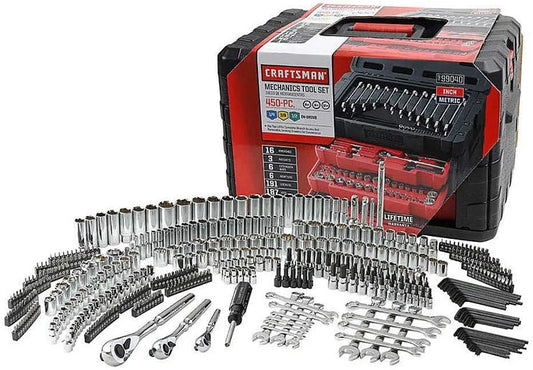 Craftsman Mechanics Tool Set, Ratchet Socket Hand Wrench Toolset