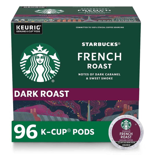 Starbucks Dark Roast French Roast Arabica K-Cup Coffee Pods, 96 Count(Default Title)