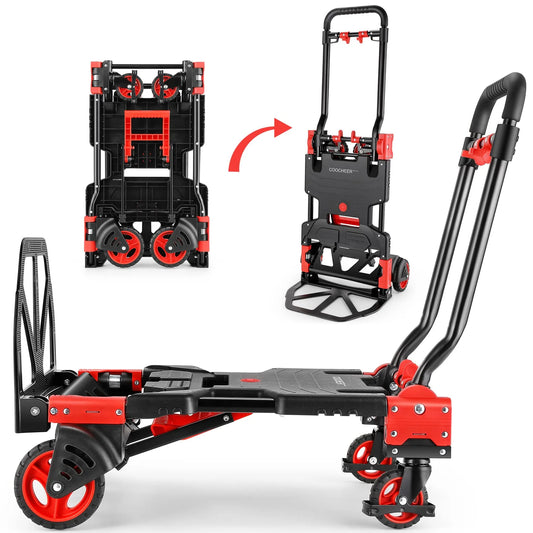 COOCHEER 330LB Folding Hand Truck Heavy Duty Carrying(Default Title)