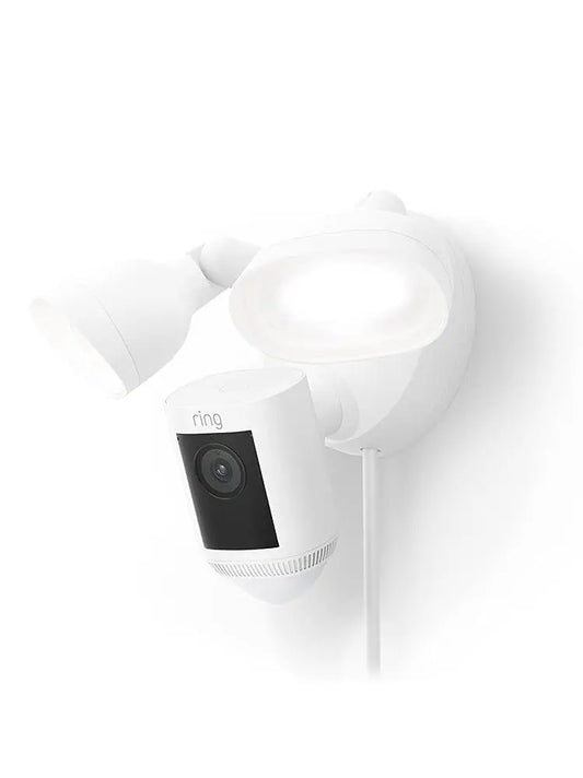 Ring Floodlight Cam Wired Pro with Bird’s Eye View and 3D Motion Detection, White(Floodlight Cam Wired Pro Only)