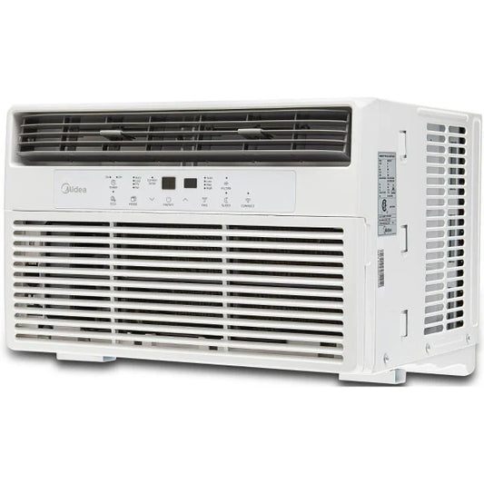 Midea 8,000 BTU 115V Smart Window Air Conditioner with ComfortSense Remote, White, Maw08s1wwt
