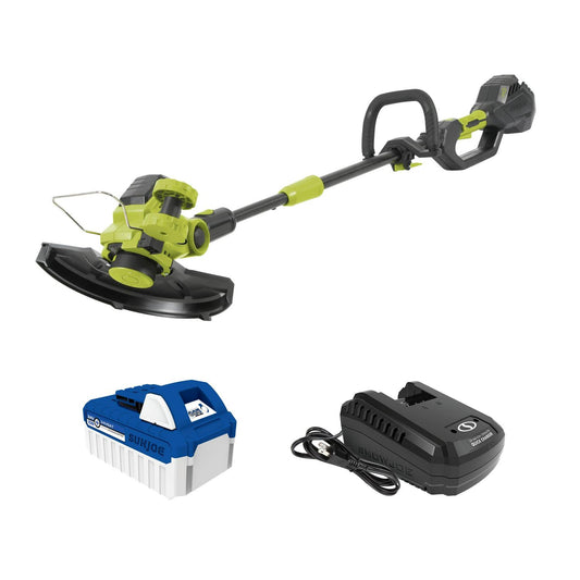 Sun Joe 24V Cordless String Trimmer, 12-Inch, Multi-Angle Head, 4.0-Ah Battery  Charger Included(Default Title)