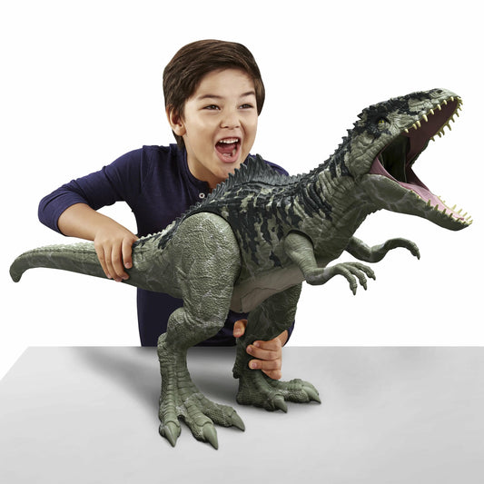 Jurassic World Dominion Super Colossal Giganotosaurus Figure, 14′′ Tall, 3′ Long, Posable, Ages 4+(Default Title)