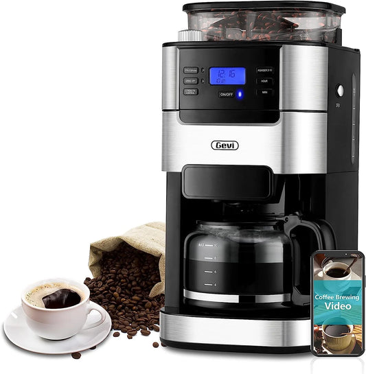 Gevi 10-Cup Coffee Maker with Built-in Grinder(Default Title)
