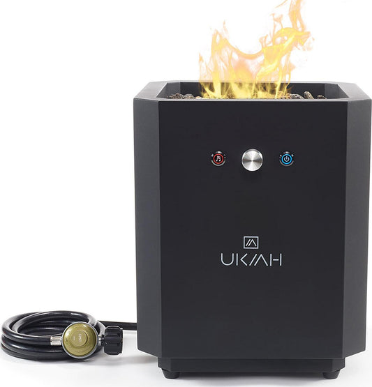 Ukiah Note Portable Propane Fire Pit with Beat to Music Tech  Bluetooth Audio System(Default Title)