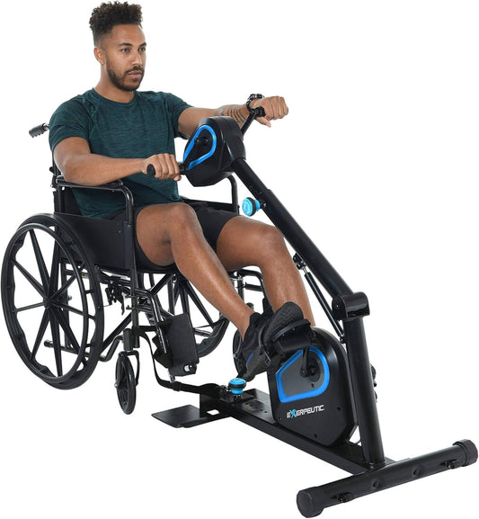 Exerpeutic 2000M Motorized Under Desk Exercise Bike – Adjustable Electric Pedal Exerciser for Legs  Arms – Fitness Equipment for Home  Office(Default Title)