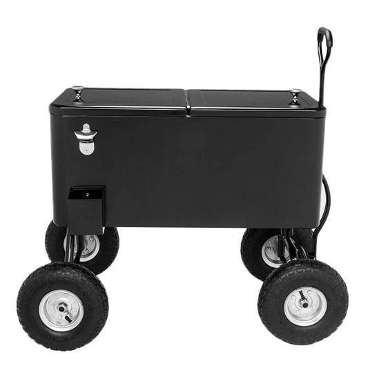 VINGLI 80 Quart Wagon Rolling Cooler Ice Chest(Default Title)