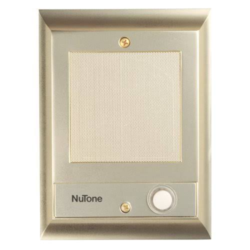Nutone IS-69PB Intercom Door Speaker, Polished Brass, Weather-Resistant, Lighted Pushbutton(Default Title)