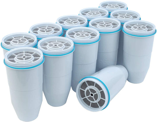 ZeroWater 12-Pack BPA-Free Replacement Water Filters, 5-Stage Ion Exchange, NSF Certified for Lead Removal(Default Title)