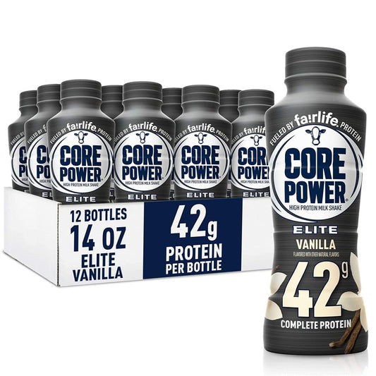 Fairlife Core Power Elite Vanilla High Protein Shake 42g, 14 Fl Oz, 12 Pack – Workout Recovery Drink(Default Title)