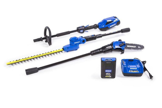 Kobalt 40V Cordless Pole Hedge Trimmer  Saw Combo Kit with Battery  Charger – 20′′ Blade, 8′′ Bar(Default Title)