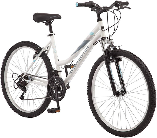 Roadmaster Granite Peak Women’s Bike 26′′ – White, Front Suspension, 18-Speed(Default Title)