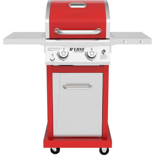 Nexgrill Deluxe 2-Burner Propane Gas Grill, Red – Stainless Steel, 28,000 BTUs, Compact Design(Default Title)