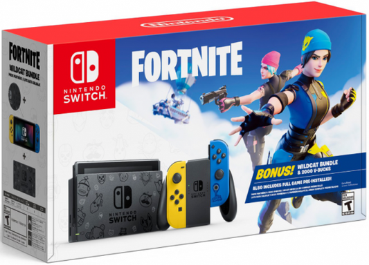 Nintendo Switch Console – Fortnite Wildcat Bundle, Exclusive Joy-Cons, Themed Dock, Includes Wildcat Outfit  2000 V-Bucks(Default Title)