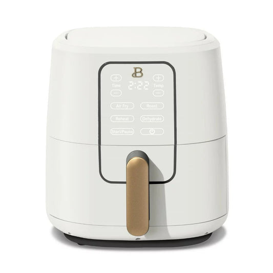 Drew Barrymore Beautiful 6-Quart Air Fryer with TurboCrisp, Touch Display, White(Default Title)