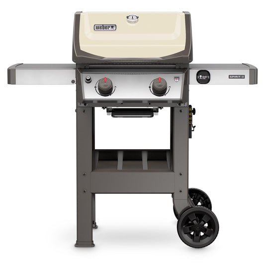 Weber Spirit II E-210 Propane Gas Grill, Ivory – 450 sq. in. Cooking Area, GS4 System, Stainless Steel Burners, Porcelain-enameled Grates(Default Title)