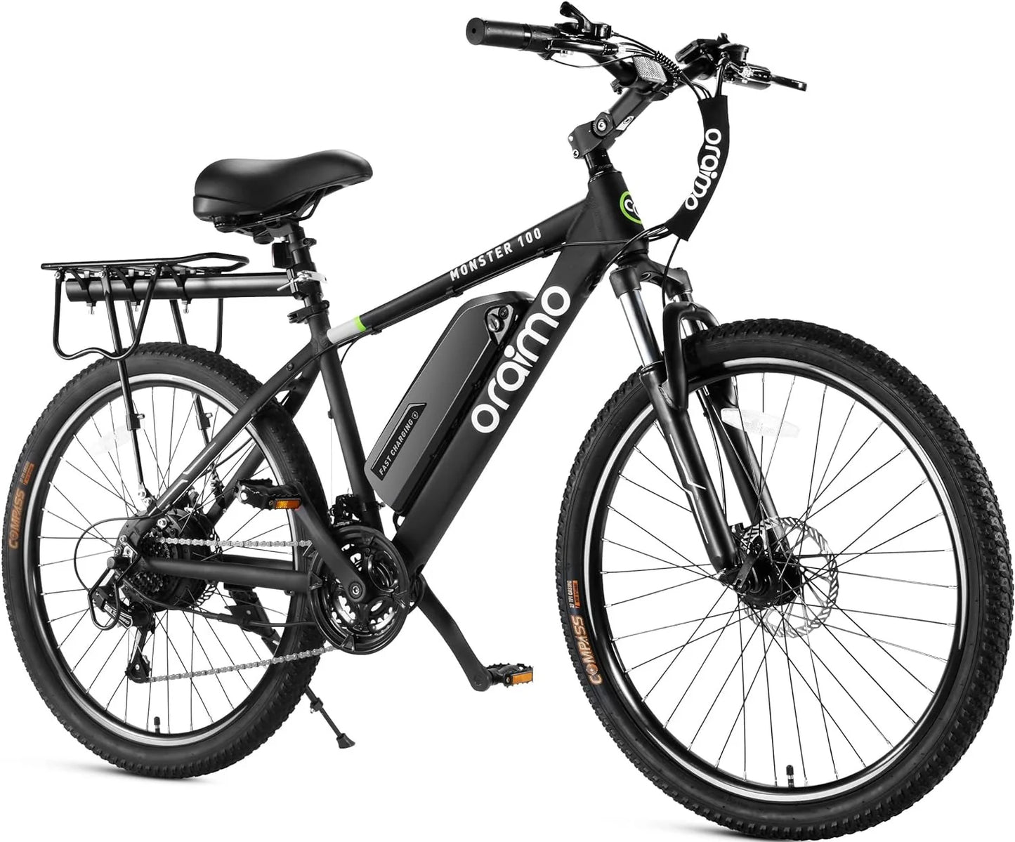 Adult Electric Bike, 350W BAFANG Motor (500W Peak), 4A 3H Fast Charging, 468Wh Li-Ion Battery, 21 Speed Gears, Air Saddle, 45 Miles 20 MPH 26" Mountain Bike Electric Bike, ANSI/CAN/UL2849 Compliant