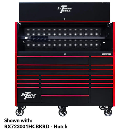 Extreme Tools RX250 Series 72-in x 30-in Roller Cabinet �� 19-Drawer �� 250 lb Drawer Slides(Red)