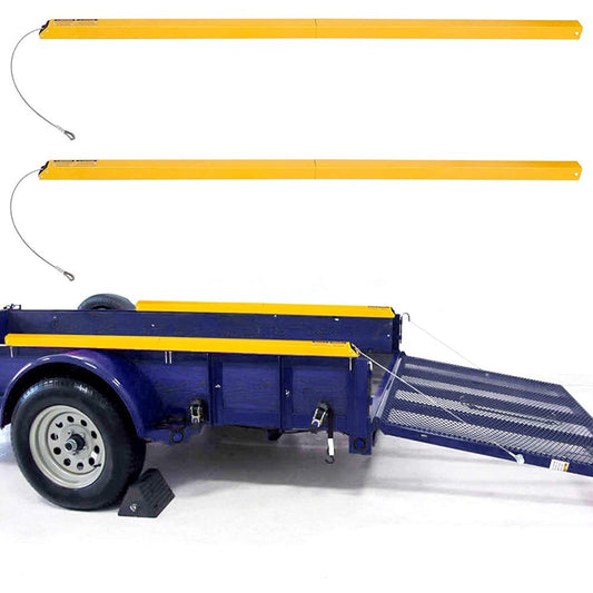 ECOTRIC Utility Trailer Tailgate Lift Assist System, Steel, 400 lbs Capacity, Yellow, Model LYAM-468(Default Title)