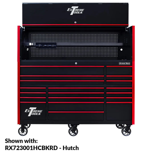 Extreme Tools RX250 Series 72-in x 30-in Roller Cabinet – 19-Drawer – 250 lb Drawer Slides(Red)
