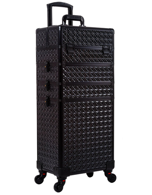 AROUS 5 in 1 Professional Makeup Train Case with 360° Swivel Wheels(Default Title)