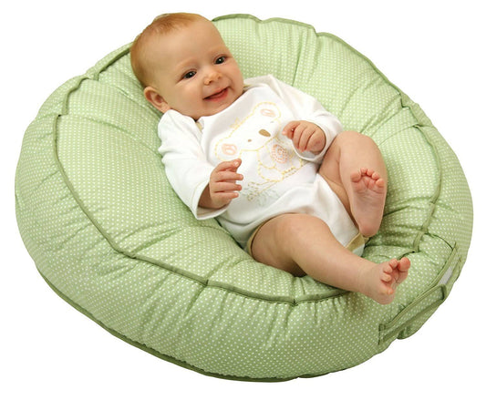 Leachco Podster Infant Seat Lounger, Adjustable Sling-Style, Sage Pin Dot(Default Title)