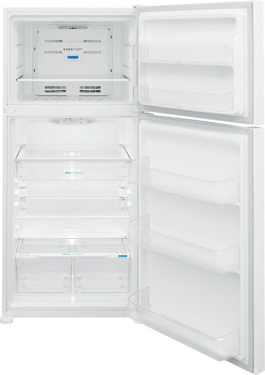 Frigidaire 20 Cu. Ft. Top Freezer Refrigerator – White, EvenTemp Cooling, Spacious Interior(Default Title)