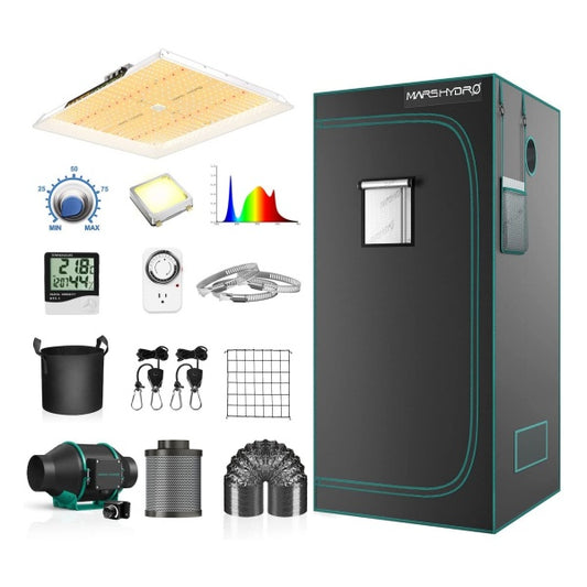 MARS HYDRO Grow Tent Kit Complete Grow Light Full Spectrum Indoor Grow Tent Kit
