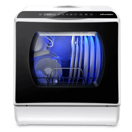 Portable Countertop Dishwasher with 5-Liter Built-In Water Tank and Air-Dry Function, 5 Washing Programs(Default Title)