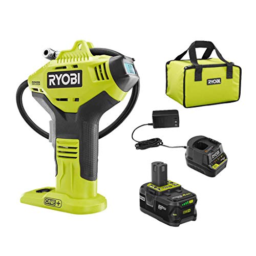 RYOBI ONE+ P737D Cordless Inflator with Digital Gauge, 18V Lithium-Ion Battery, 150 PSI, Portable Pump(Default Title)