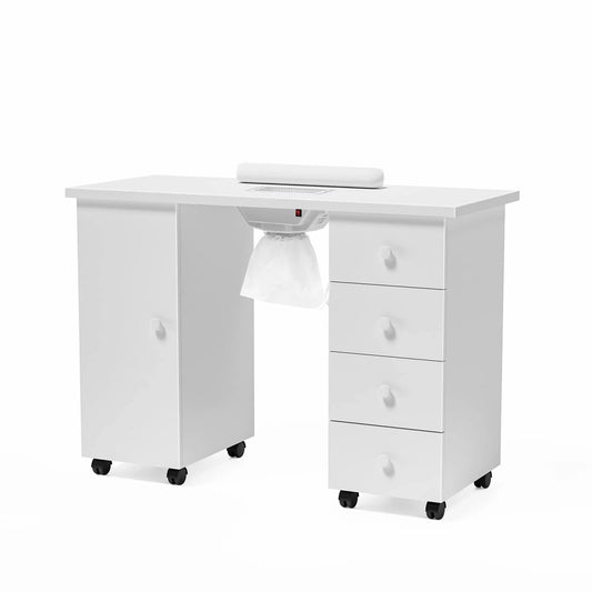 OmySalon Manicure Table Nail Desk w/Electric Downdraft Vent(Default Title)