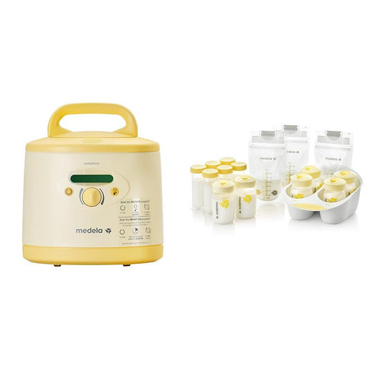 Breast Pump, Hospital Grade Breastpump, Single or Double Electric Pumping, with Initiate and Maintain Programs for Breastfeeding Support or Exclusive Pumping(Breast Pump + Breastmilk Organizer/Symphony Plus)
