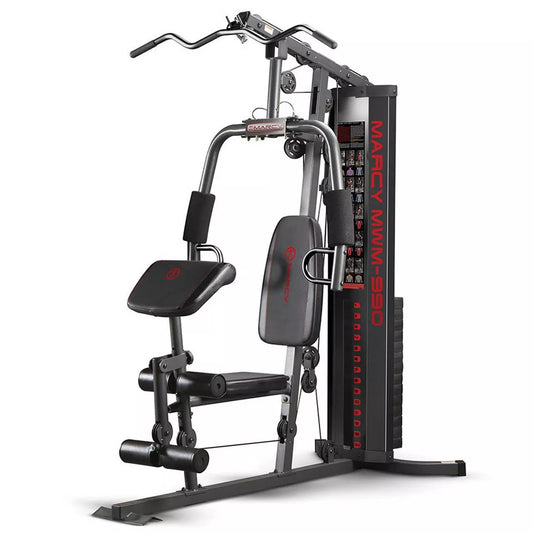 Marcy MWM-990 Home Gym, 150lbs Stack, Steel Frame, Dual-Action Arms, Compact Design(Default Title)