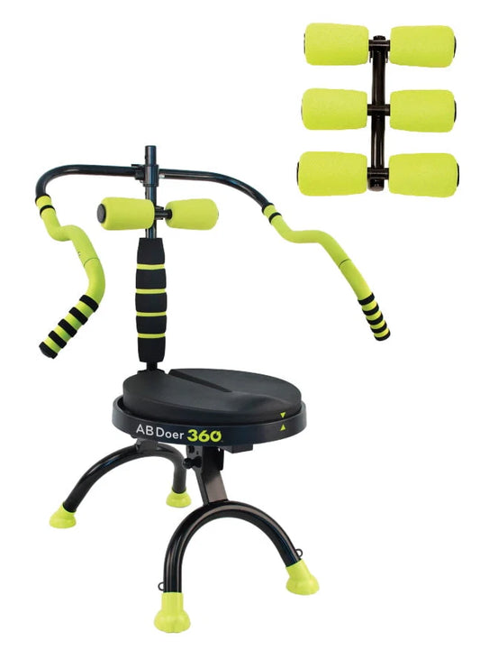 AB Doer 360 Fitness System with 6 Pack Back Roller Provides an Abdominal and Total Body Workout with Aerobics to Burn Calories and Work Muscles Simultaneously.(Default Title)