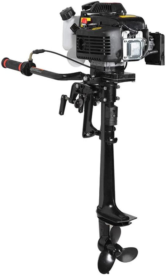 Funchic 3.6 HP 4-Stroke Outboard Motor, 55CC Air-Cooled Engine for Inflatable  Fishing Boats(Default Title)