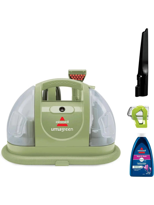 Bissell Little Green Portable Carpet  Upholstery Cleaner with Specialty Tools, 48 oz Tank, Green, 1400B(Default Title)