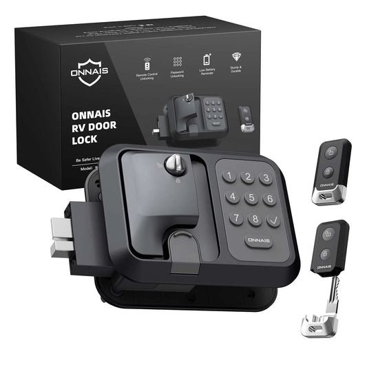 ONNAIS RV Door Lock Replacement with Password and Remote Control(Default Title)