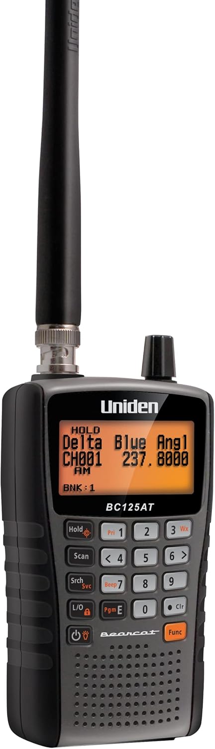 Uniden BC125AT Bearcat Handheld Scanner, 500 Channels, Close Call Technology, Aviation/Marine/Railroad/NASCAR, Non-Digital Public Safety(Default Title)