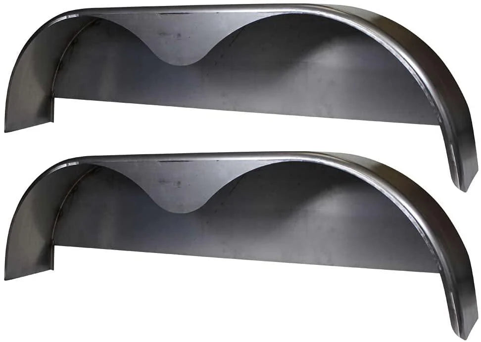 72×10-3/4 Tandem Axle Steel Trailer Fender w/Back Plate Welded In