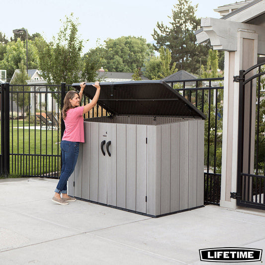 Lifetime 6ft 3′�?x 3ft 6′�?(1.9 x 1.1m) Horizontal 2,407 Litre Storage Shed(Default Title)