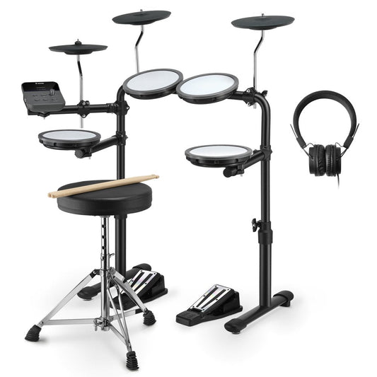 Donner DED-70 Kids Electric Drum Set, 68+ Sounds, Quiet Mesh Pads, Portable, Includes Sticks  Headphones(Default Title)