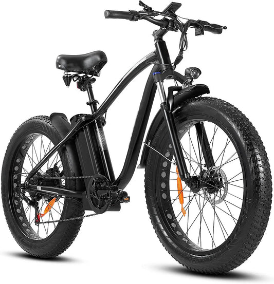 Outdoor electric bike with 48V/15Ah lithium battery �?Black(Default Title)