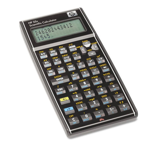 HP 35S Scientific Calculator, Programmable, 14-Digit LCD, RPN  Algebraic Entry, Large Two-Line Display