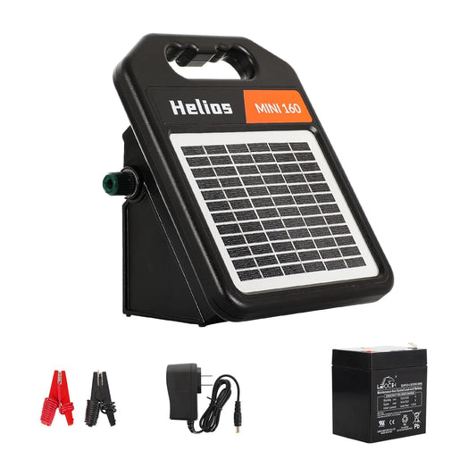 Andmon Solar Electric Fence Charger 10 Miles, 0.11 Joule, Portable with Day/Night Mode, 360° Rotation, 2 Miles Coverage(Default Title)