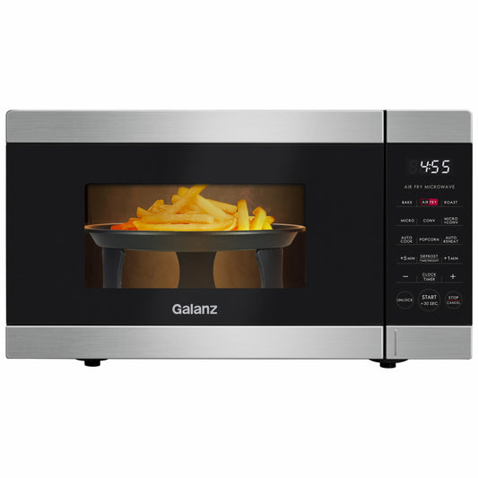 Galanz 3-in-1 Air Fry Microwave Oven, 0.9 Cu ft, 900W, Stainless Steel, Convection  Air Fry Technology(Default Title)