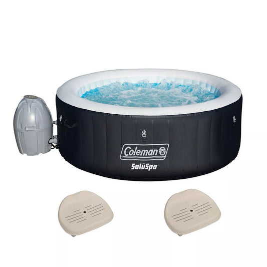 Coleman SaluSpa 4-Person Inflatable Hot Tub with 60 AirJets  Adjustable Seats(Default Title)