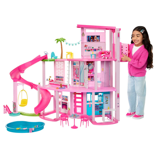 Barbie Dreamhouse Pool Party Dollhouse Playset with Slide, 10 Play Areas  75+ Accessories(Default Title)
