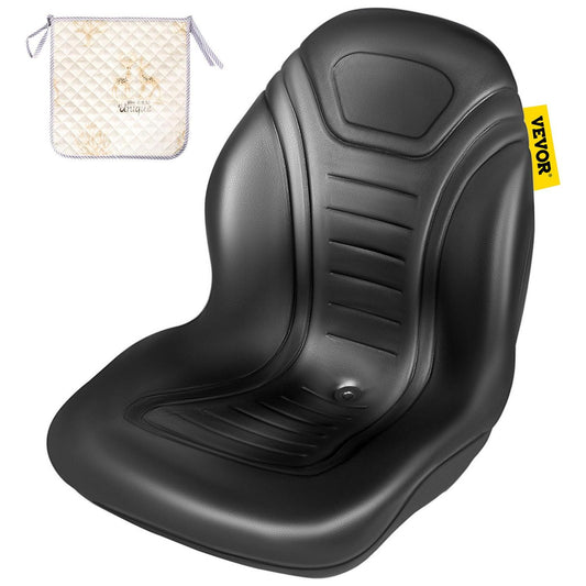 VEVOR Yamaha High-Back Tractor Seat, Black Vinyl, Universal Fit for Mowers  Forklifts, Drain Hole, Easy Install(Default Title)