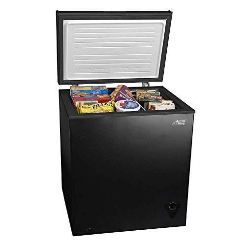 Arctic King 5 Cu Ft Chest Freezer Black, Energy-Efficient, Compact with Removable Basket for Home or Business(Default Title)